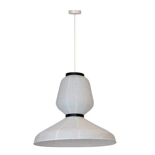 Lucide KEENU - Pendant light - Ø 67 cm - 1xE27 - White - Essential - turned off